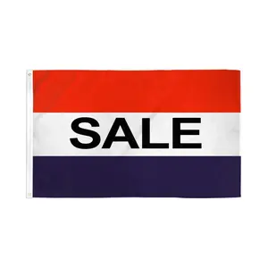 (RWB) Bold Colors Dye Sublimation Polyester Print Banner, 2x3ft Flag with Header Tape for Home, Festive Party Backdrops