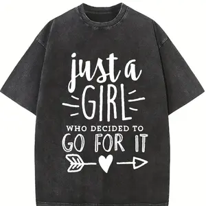 Just A Girl Who Decided To Go For It T-shirt Girl T-shirt Girl Power T-shirt  I'm Just A Girl Who Decided To Go For It Girl Power Gift