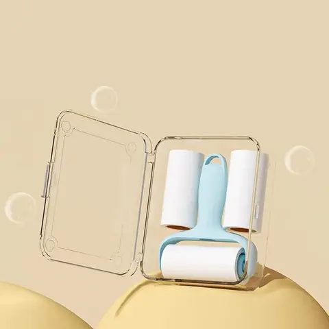 Pocket Travel Portable Fuzz Roller - Mini Plush Lint Roller For Pet Hair Removal, Suitable For Outdoor Travel, Christmas / Travel Gift,Business Trip, Home, Car, Essential Pet Hair Cleaning Roller