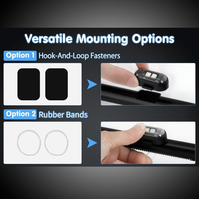 RGB Led Aircraft Strobe Light Remote Wireless Motorcycle Flash Light Warning Lights for   Bike Car Multifunctional