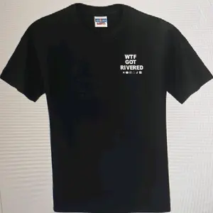 wtfgotrivered T-Shirt - Black Cotton blend Tee with White Text Design for Casual Wear