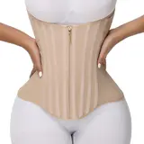 SHAPSHE Women's Waist Shapewear Corset for Sport Workout Gym Support with Zipper Closure