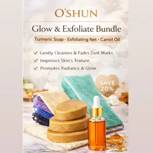 Oshuns Glow and Exfoliate 3p Bundle Bundle