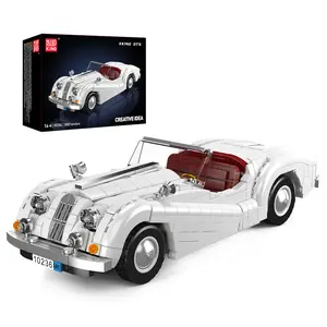 Mould King 10236 Retro Convertible Sports Car Classic Model Building Block Toy Gift 1302 Pieces