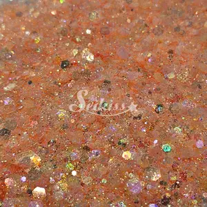 Clementine Iridescent Chunky Glitter - Orange Glitter