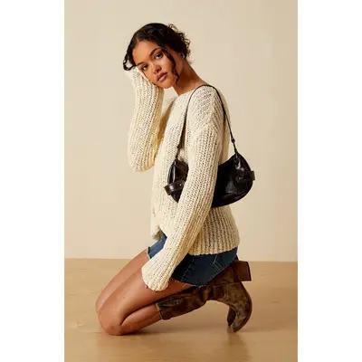 Cable Knit Sweater Pacsun Tan And White Striped Sweater Pacsun