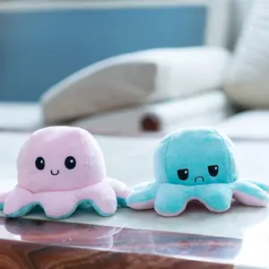 Stress Relief Plush Toy - Adorable Face-Changing Octopus for Emotional Comfort kawaii stuffed animal cute stuff