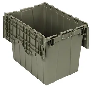 212 MAIN Lockable Tool Box - Quantum Storage QDC2115-17 Attached Top Container, Large Size 21.5x15.25x17.25 in Storage Organizer with Steel Hinges for Heavy Tools