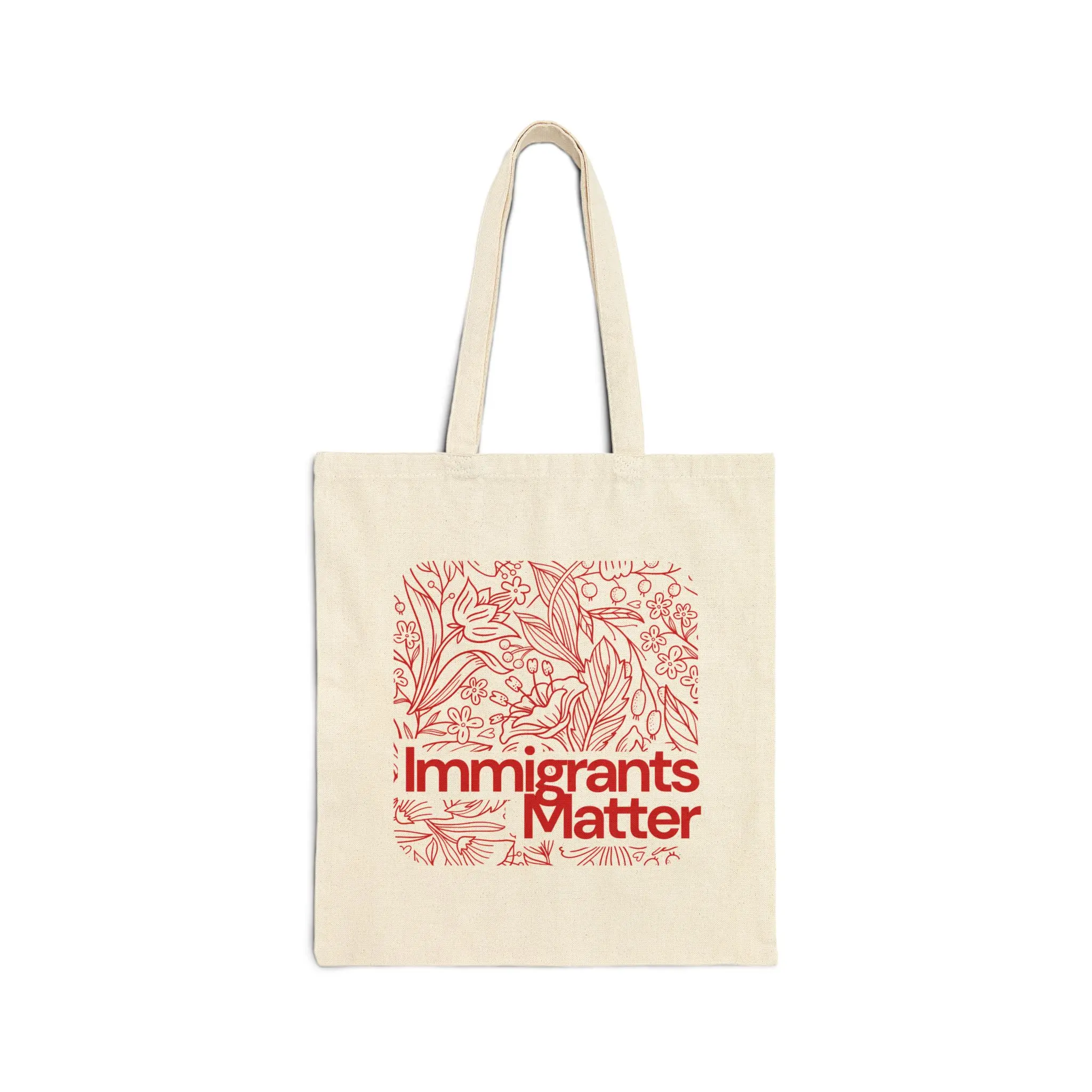 Immigrants Matter tote bag | Juntos Superamos canvas tote, immigration solidarity