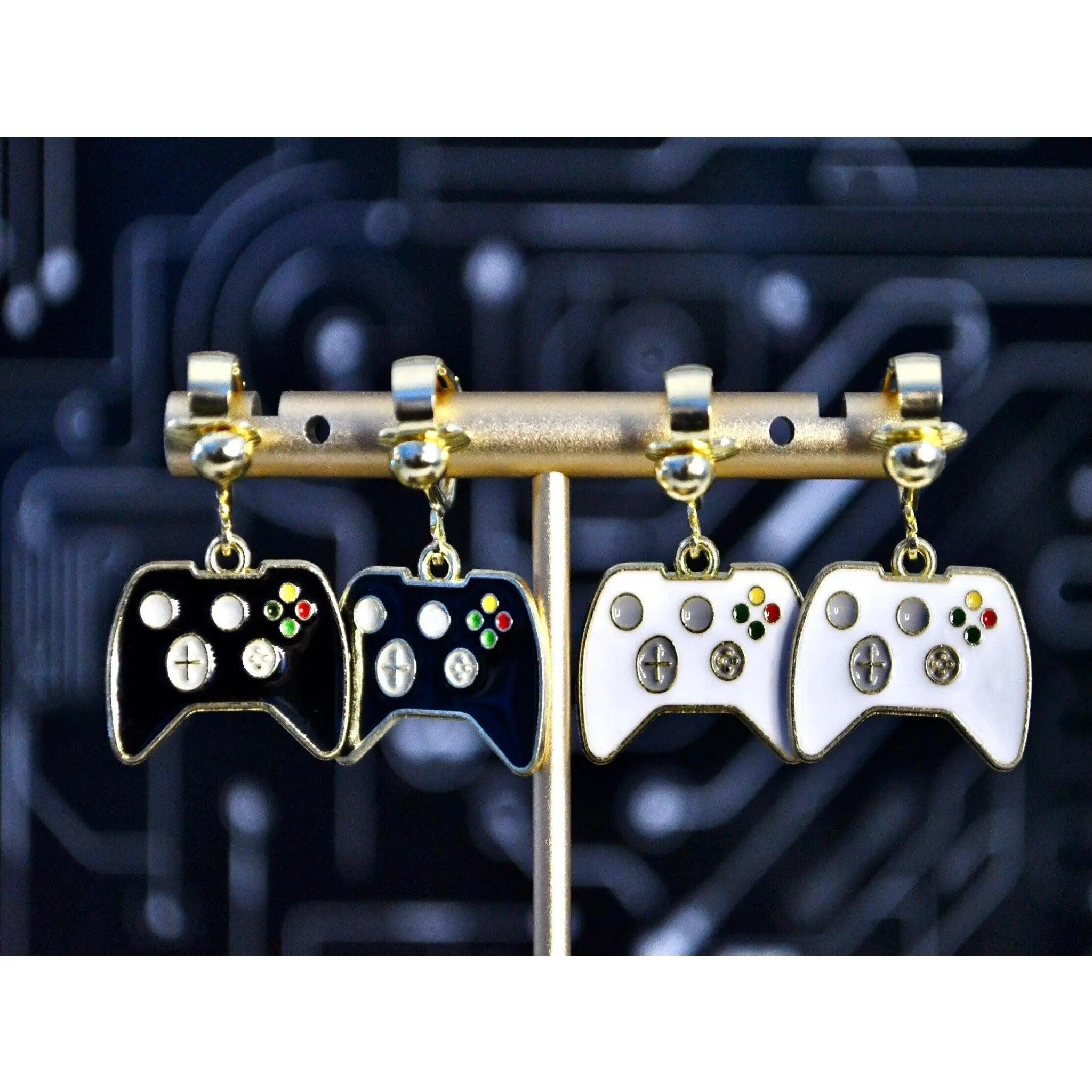 Video Game Controller Clip On Earrings