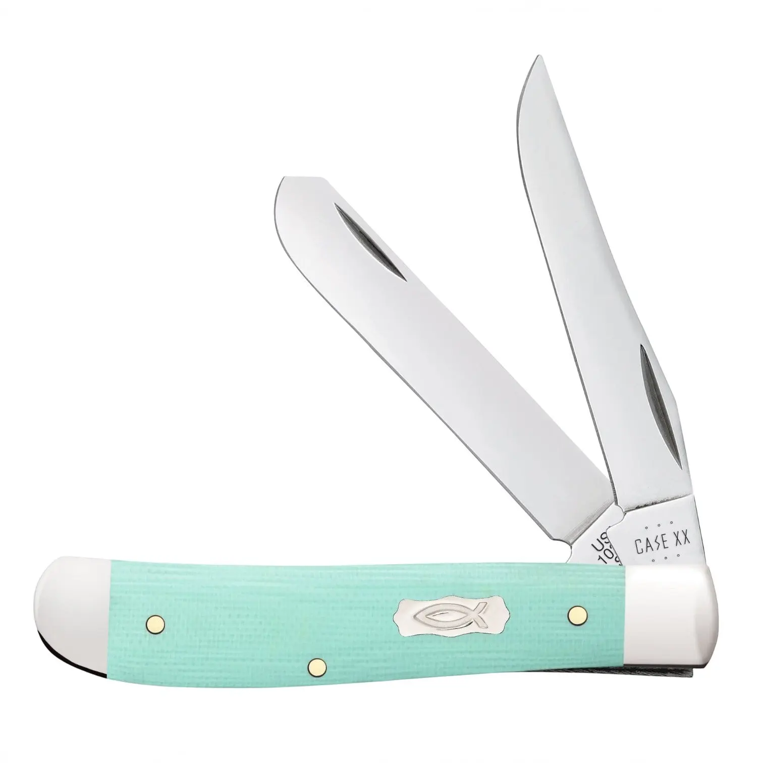 Case® Smooth Tiffany Blue G-10 Mini Trapper Pocket Knife