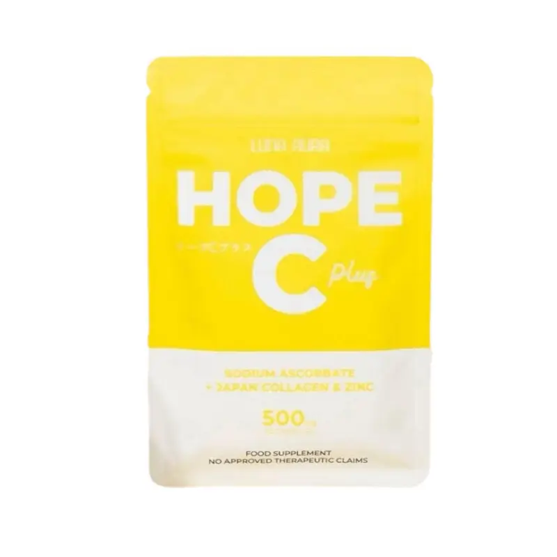 LUNA AURA HOPE C PLUS Vitamin C with Collagen & Zinc – Sodium Ascorbate with Rosehip, Goji Berry & Grapeseed Extract – Supports Immunity & Skin Health – 30 Capsules