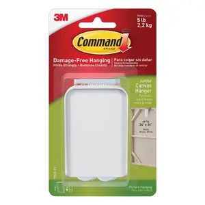 3M  Command Jumbo Canvas Picture Hanger Pack of 4