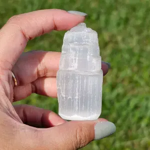Selenite Satin Spar Tower 2 1/4in tall