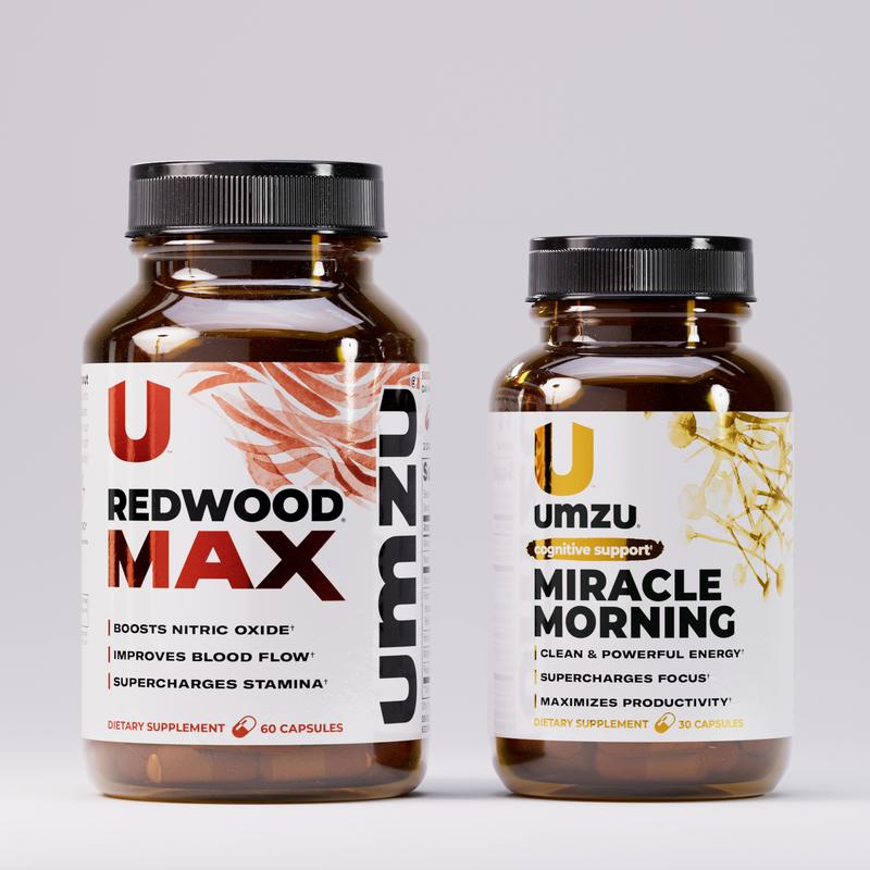 UMZU Energy Bundle – Redwood Max & Miracle Morning, Circulation, Energy & Focus Support