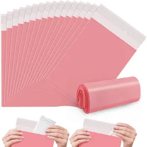 Napkin Disposal Bags FARVIGOR, 100Pcs Women Feminine Hygiene Disposal Bags for Tampons and Pads, Self-Sealing, Privacy Protection, 9.8x5.9 (Pink)