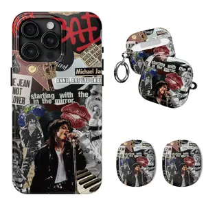 Michael Jackson Airpod Case, Legendary Pop King Iconic Pose Phone Case, Airpod Max Case, Protective Cover for iPhone 17-11, AirPods Max, Airpod Gen 1-4