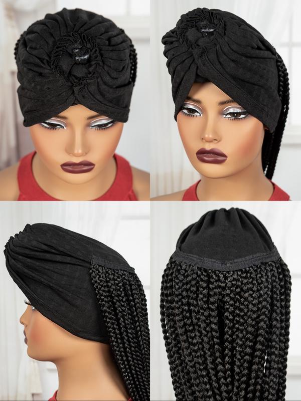 Women's Long Straight Synthetic Wig, 36 Inch Fiber Hair Replacement System, All Season Wearable Daily Use, No Glue Needed, Synthetic Braided Wig