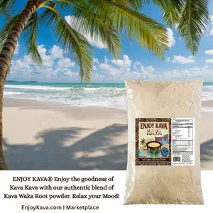 Authentic KAVA Root Powder 16 Oz (1 LB) Promotes Rest and Calmness, Natural Kava Drink