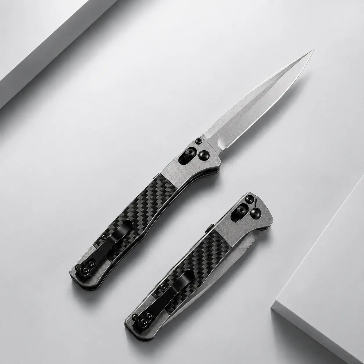 4170 Foldable Compact Pocket Knife - Carbon Fiber-Aluminum Handle, High-Hardness Blade, Portable EDC Utility Knife for Outdoor Camping, Ideal Father’s Day Gift for Men (Automotive & Motorcycle Exterior Decoration Accessory)