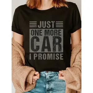 100% Cotton Just One More Car I Promise Mechanic Car Lover Garage T-Shirt