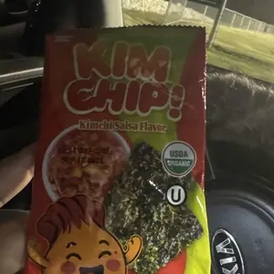 KIMCHIP (30-Pack) Spicy Kimchi Salsa Seaweed Snack – organic, vegan, gluten-free, low-calorie nori chips