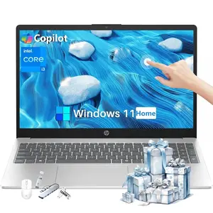 HP 15.6" Touchscreen Laptop | Up to 32GB RAM, 512GB SSD, Win 11 Home, 13th Gen i3, Copilot AI, Wi‑Fi 6, Bundle Accessory,Suit for Business&Student