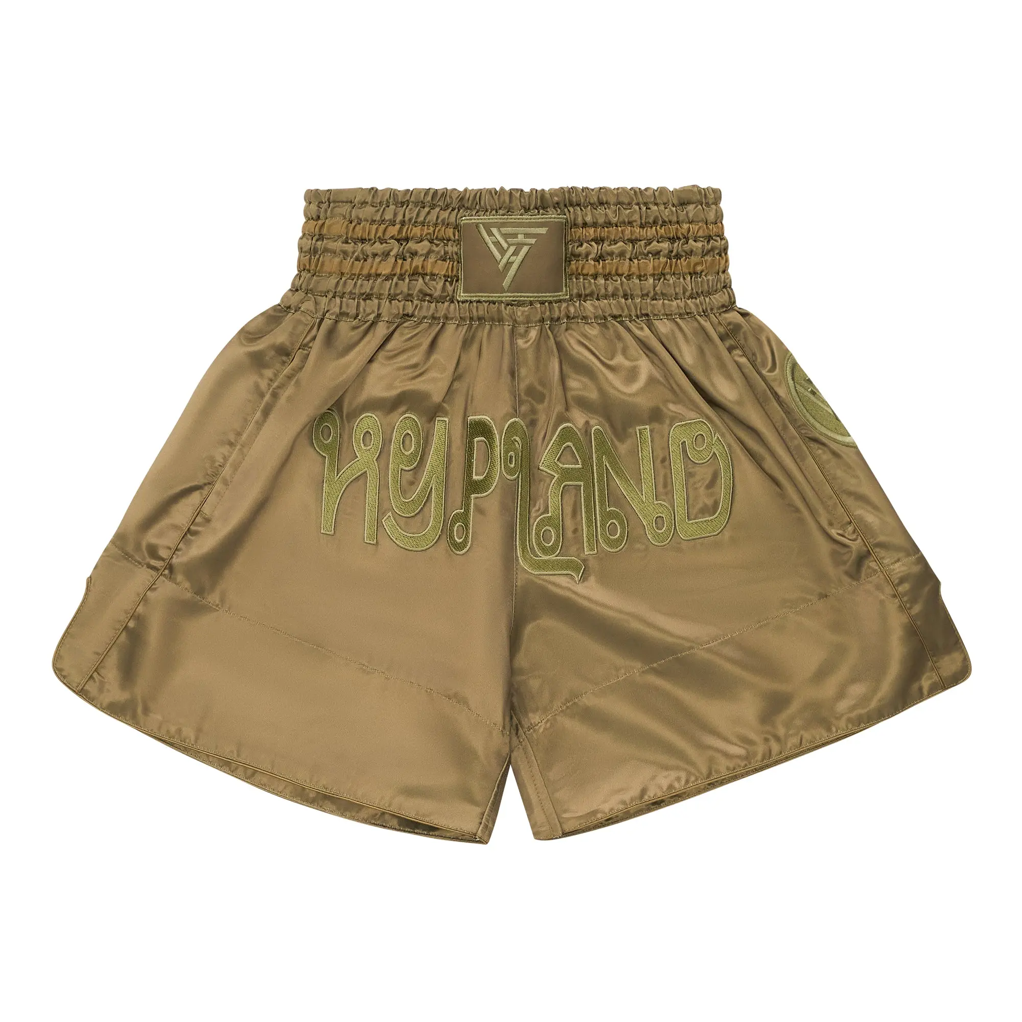 Men's Athletic Shorts in a Machine Washable Synthetic Fabric with Secure Zip Pockets and a Standard Fit for the Male Gym-Goer, Invisible Zip, True Size, Synthetics, Xxl, Olive