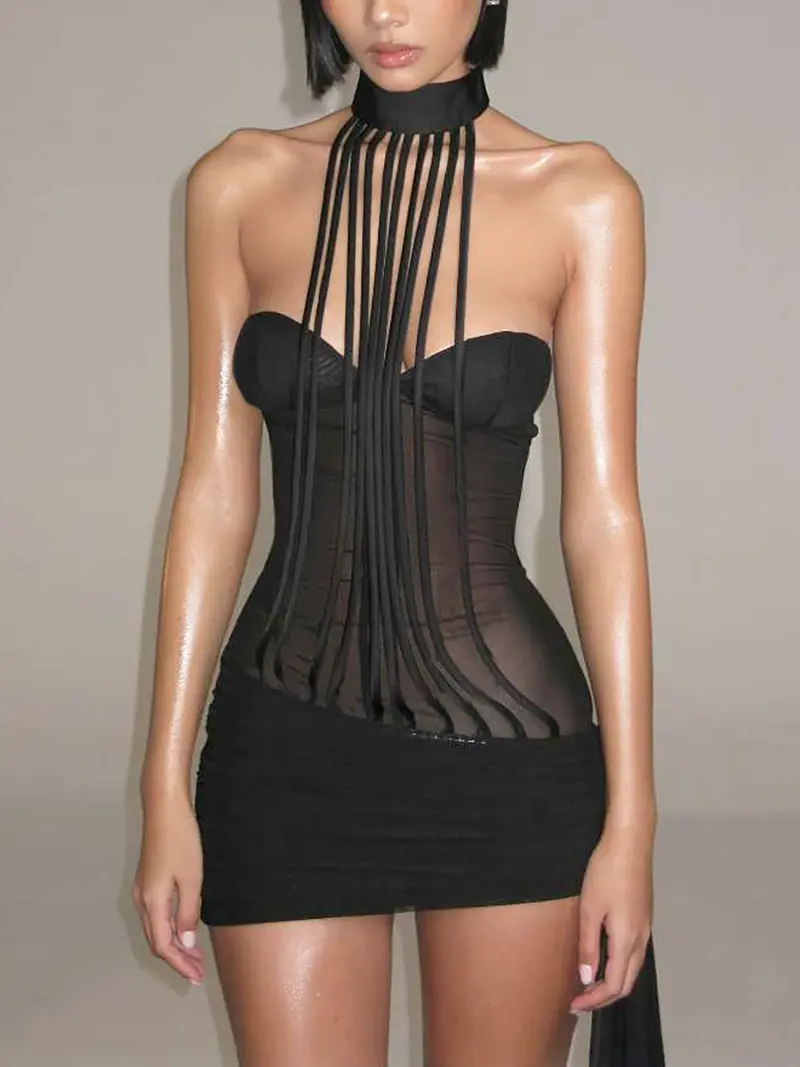 halter bodycon dress - TikTok Shop