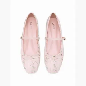 Cider BOWKNOT DECOR FLORAL MARY JANE FLATS