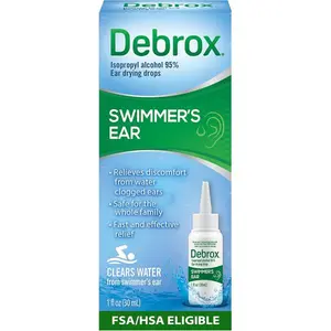 Debrox Swimmer’s Ear Drops with Isopropyl Alcohol, Ear Drying Drops for Adults and Kids, 1 Fl Oz