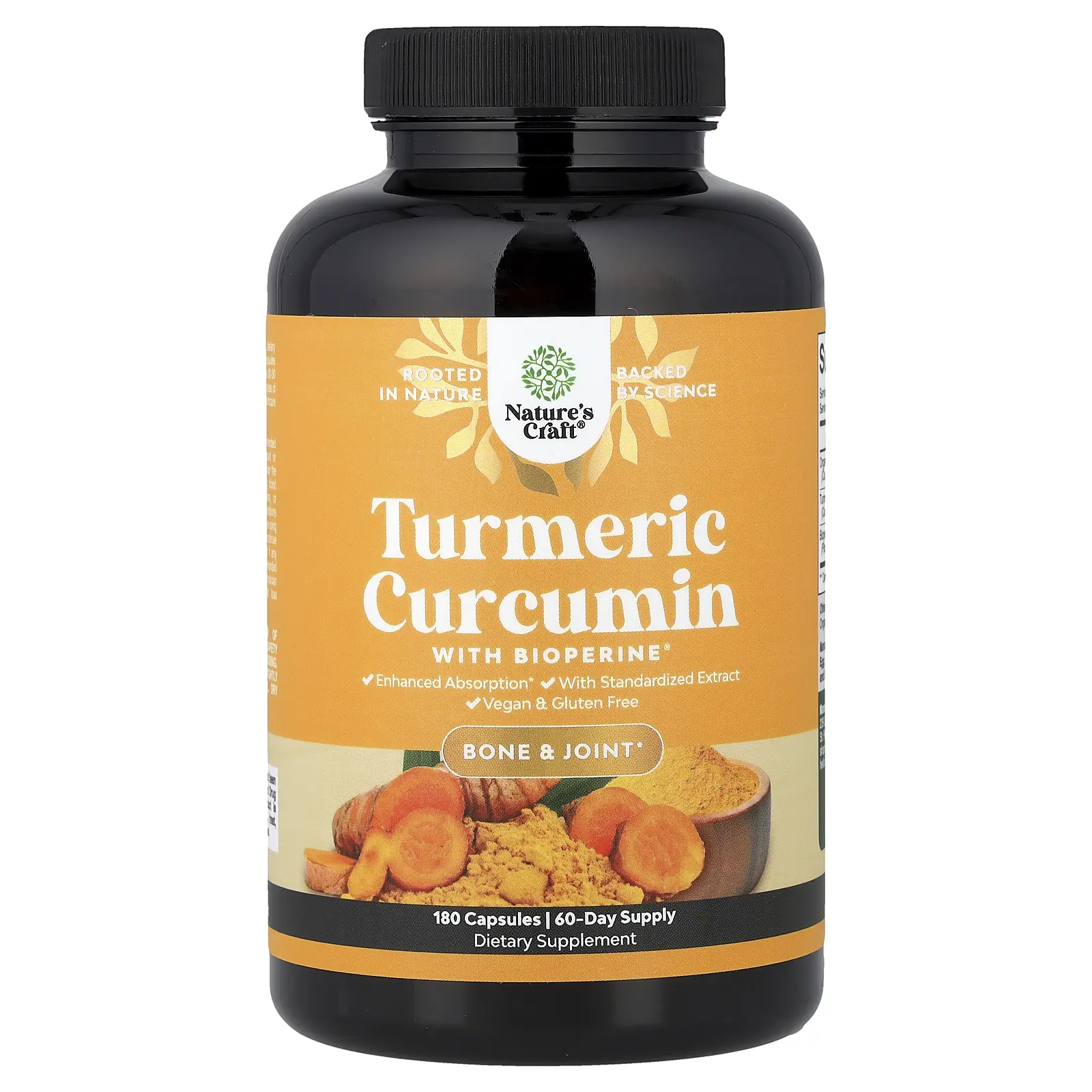 Nature's Craft Turmeric Curcumin with BioPerine®, 180 Capsules Nature's Craft Turmeric Curcumin with BioPerine®, 180 Capsules