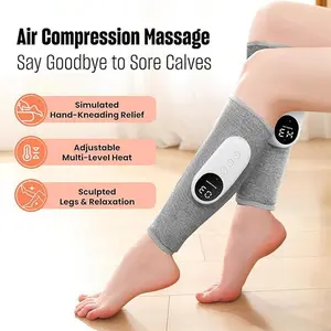 Temperatures & 3 Strengths Dual-purpose Leg Massager Warming & Massage Air Compression Multifunctional Cordless Suitable For Foot Leg Thigh & Knee 1Pc massage machine