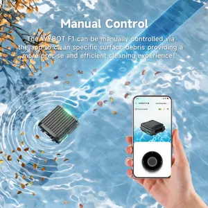 Solar Robotic Pool Skimmer – Automatic Surface Cleaner | Smart Navigation, 24/7 Debris Removal, Leaves & Bugs Cleaner for All Pool Types WYBOT