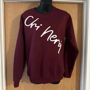 Unisex ChiNerd Crewneck Sweater, ChiNerd Signature Sweater, plain ChiNerd signature Crewneck Sweater