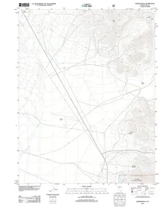 Downeyville Nevada USGS Topographic Quadrangle Map, 2011, 1:24000