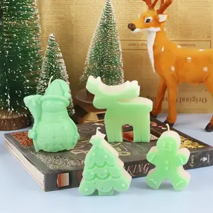 3D Christmas trees Wax Mold for Candle, Soap, Resin & Wax — Realistic Rose Mold for DIY Crafts & Home Décor For birthday Joyful Thanksgiving Christmas Candle Kit Snowman