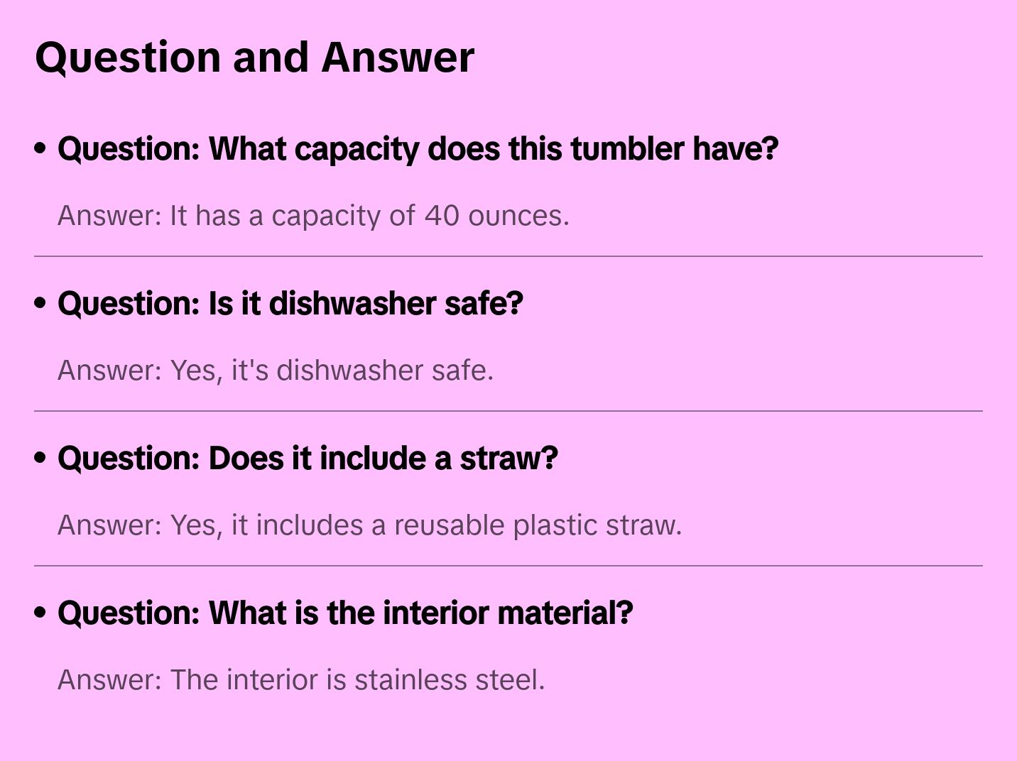 Plum Tumbler Cup w/ Handle