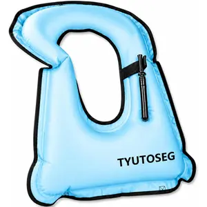 Inflatable Snorkel Vest Adult, Snorkeling Jackets,Buoyancy Vest for Snorkeling Boating, Safety Load Up to 220 Ibs