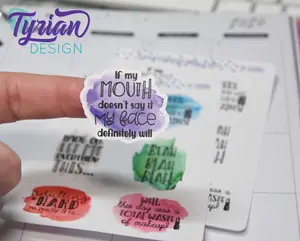 Sassy Sayings | 6 Stickers | Choose Your Favorite