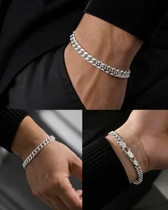 S925 Miami Cuban Bracelet 6MM in 8 Inches For Him/Her Fashion In Silver 925 Plated No Tarnish / No Fade