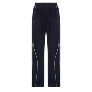 Women's Side Stripe Wide Leg Pants Casual Elastic Waist Striped Print Trousers for Daily Wear Outdoor Inclusive Sizing All-Day Comfort Chic