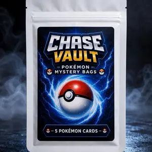 Chase Vault Pokémon Mystery Pack – 10 Cards Per Pack, Chase Hits, Vintage, Japanese & Chinese Cards