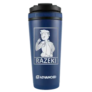 Razeki Custom 26oz Shaker Bottle - Navy