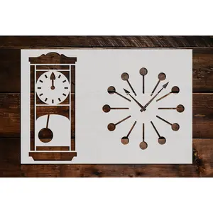 Clocks Stencil - Art and Wall Stencil