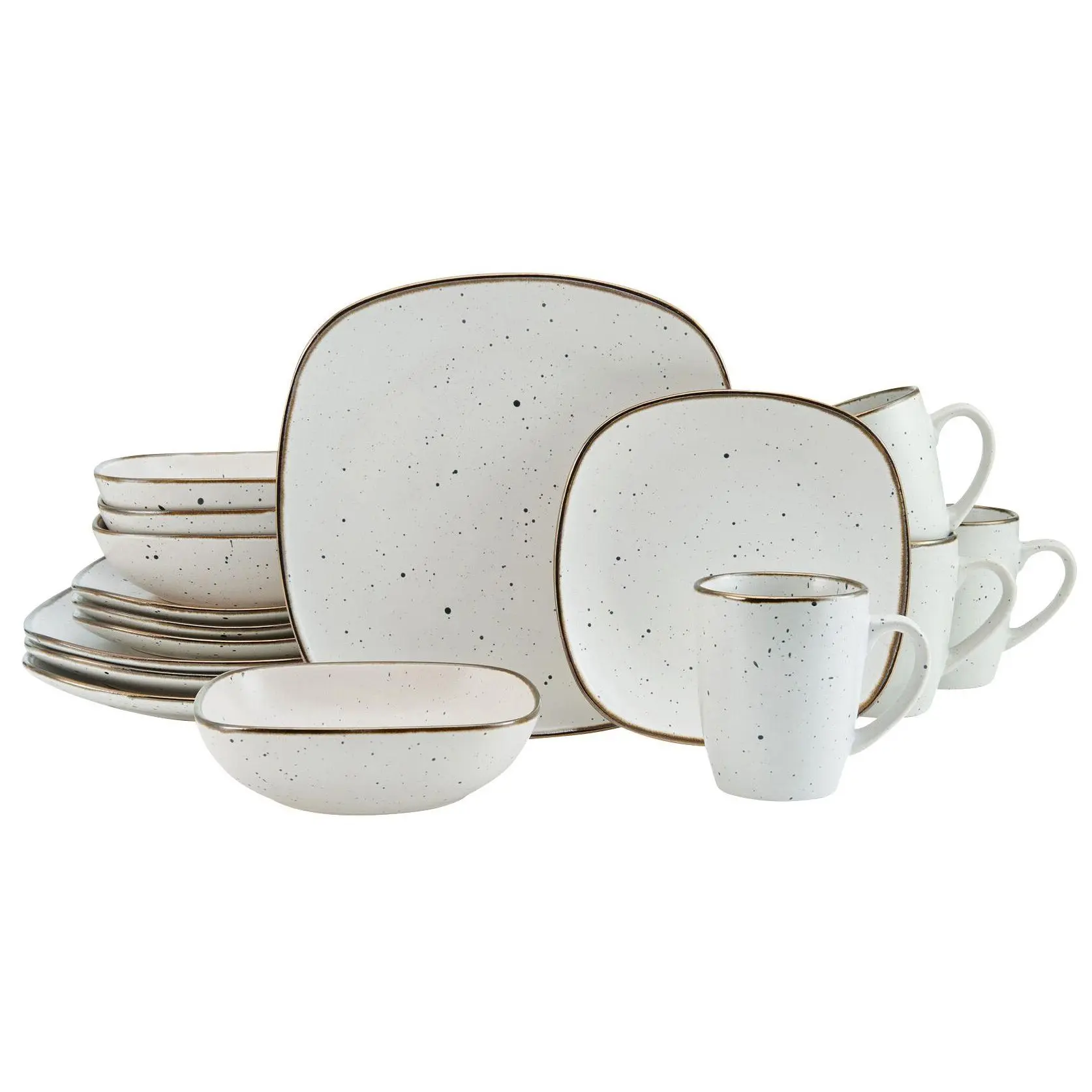 Pfaltzgraff Decker White 16-Piece Dinnerware Set