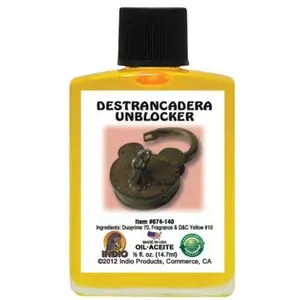 Indio Unblocker Fragranced Oil 1/2 oz - Aceite Perfumado Destrancadora for Clearing Path to Happiness & Success - Perfume