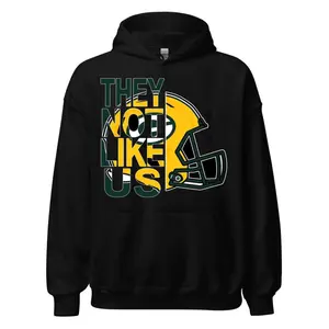 🔥[Hoodie·Sweatshirt·Tee Trio] "They Not Like Us" Green Bay Football Hoodie🏈 Premium Unisex Gift, Game Day Streetwear Pullover, Cozy Fleece Sweatshirt for Men & Women, Trendy Fall/Winter Outfit
