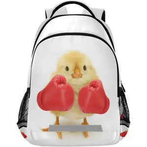 Backpack Funny Chicken Yellow  School College Backpack Laptop Casual Daypack