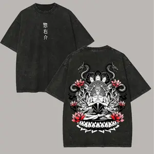 Aizen Sōsuke Bleach Printed Unisex Washed T-Shirt65